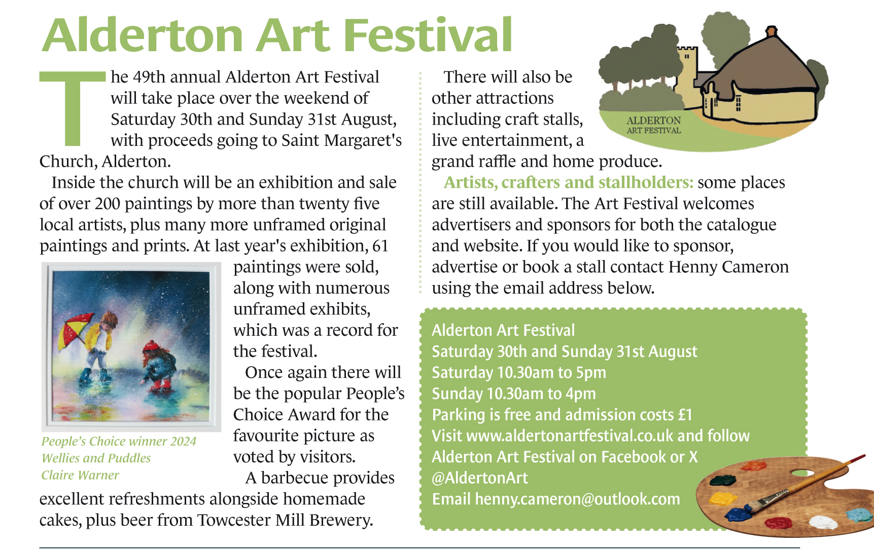 Alderton Art Fest AugSept25
